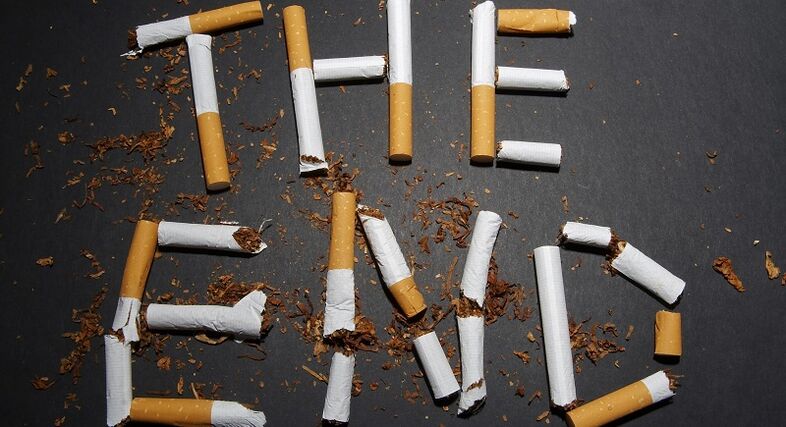 broken cigarettes and the consequences of smoking cessation
